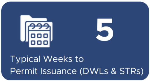 Typical weeks Permit Issuance, (DWLs & STRs) - 5